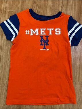Genuine Merchandise Orange & Navy New York Mets Kids Tee